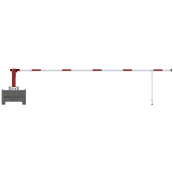 Mobile manual barrier | barrier arm length: 5000 mm | triangular lock and profile cylinder lock